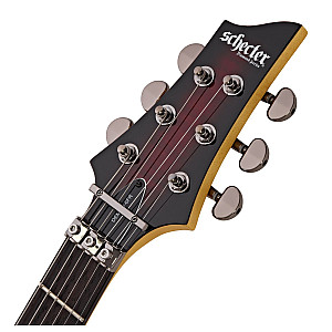 Schecter Demon 6 FR Electric Guitar, Crimson Red Burst